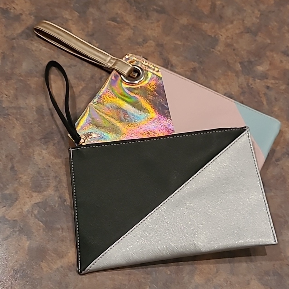 SHISEIDO GINZA TOKYO Versatile  Cosmetic Bag/Wristlet, Bundle of Two